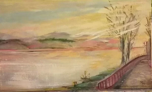 Lieldienu rītā a uz k/e, 30x50, J. Gruberte, 35 EUR